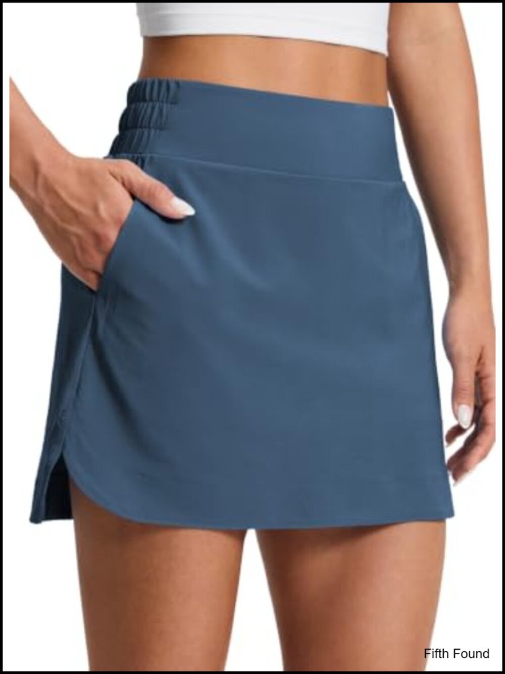 High Waisted A-Line Golf Skort 15 inch Built-in Shorts